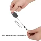 (10pcs)60cm Nylon Wire Rope Retractable Key Chain Stretching Keys Clasp Ant HO