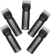 OATIPHO 5pcs Hair Dye Applicator Bottles with Comb Design Plastic Hair Oil Applicator for Accurate Measurement Versatile Use for Scalp Shampooing