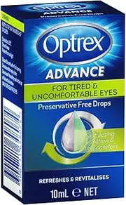 Optrex Advance Preservative Free Tired Eye Drops, 10ml