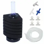 AQUANEAT Aquarium Sponge Filter, Corner Filter for Fish Tank with Accessories