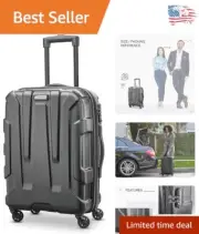 Centric 20-Inch Hardside Carry-On with Scratch-Resistant Finish & Spinner Wheels