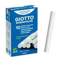 在飛比找momo購物網優惠-【義大利GIOTTO】無毒環保粉筆-白色10入/2盒入