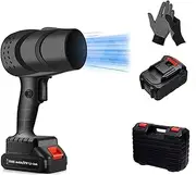 Cordless Leaf Blower, 380000RPM Electric Air Duster, Electric Cordless Leaf Fan, Compressed Air Duster with Battery and Charger, Cordless Snow Removal Device for Outdoor Car Cleaning Camping