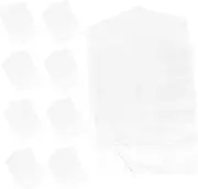 EXQUIMEUBLE 10pcs Transparent Dustproof Garment Bags Portable Clothes Covers for Dry Cleaning Hanging Storage for Seasonal Wear Clothes Covers