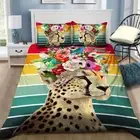 Quilt Cover Pillowcase Set 61819-007473 Machine Washable Printed Adults Couples