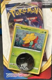 Pokémon TCG Sword And Shield Card Pack Collectors Coin - Gossifleur