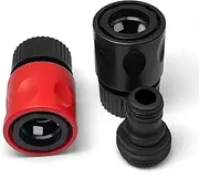 EAOENLS Outboard Motor Quick Connect Flush Kit, Replacement Flush Adapter Compatible with Yamaha and Honda Outboard Engines, Black & Red
