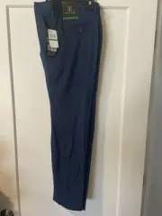 PGA TOUR boys Flat Front Solid Golf Pants, large 14/16 NWT navy