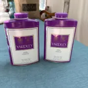 Lot of 2: Yardley April Violets Perfumed Talcum Talc Body Powder (1 Sealed UK)