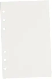 SOPOTUTU 320Sheets Blank Loose Leaf Replacement Paper Refill for Spiral Notebooks White Pages for Writing Drawing for Students Office Use