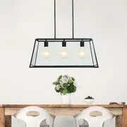 Oriel Lighting EATON 70 3-light 70cm Urban Retro Pendant Light