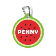 Watermelon QR Code Pet ID Tag for Dogs and Cats Powered by PingTags