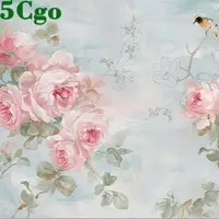 在飛比找蝦皮商城優惠-5Cgo【宅神】古典花卉歐式牡丹壁畫古典牆紙臥室無縫牆布美式