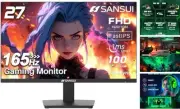 Gaming Monitor 27 inch 165Hz 1ms PC Gaming Computer Monitor -FHD 1080P丨AMD