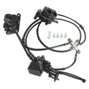 Rear Hydraulic Twin Brake Caliper Assembly for Golf Cart Go Kart ATV Buggy Quad
