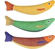 Catnip Fish Toy - Crinkle Sound Cat Toy | Interactive Chew Toy | Teeth Cleaning Plush Fish, Soft Bite Resistant Catnip Toy, Fun Exercise Toy for Indoor Cats