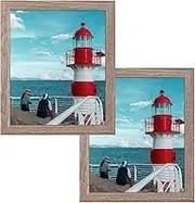 HOMESEVEN 10x12 Wooden Picture Frames 10x12 Picture Frames Solid Wood Photo Frames For Wall or Tabletop Decor For Home Gifts,Brown 2PC