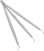 [HAMPPLIES] 3pcs Professional Lash Separator Tool Stainless Steel Perm Tools Lift and Tool with Comb Comb Perming and Supplies Silver