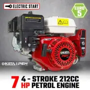 7HP OHV Petrol Engine Stationary Motor Electric Start 6.5 7.5hp Replacement