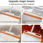 Floor Squeegee 56in Household Broom with 4 Removable Poles 180-Degree GrbpJ