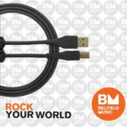 UDG Ultimate U95002 USB2 Cable A-B Black Straight 2m - Brand New -Belfield Music