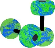 Water Aerobics EVA Weights - 2PCS Water Foam Floating Dumbbell | Aquatic Weights Exercise | Pool Resistance Equipment for Swim Training, Spa Fitness, Senior Rehabb, Kids Adult Aqua Classes