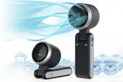 Portable Handheld 5-Speed Adjustable Mini Turbo Fan-Black