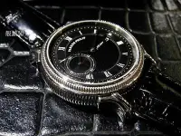 在飛比找Yahoo!奇摩拍賣優惠-【靚錶閣】帕克素雅左置小秒機械錶(黑面)~非寶璣 BREGU
