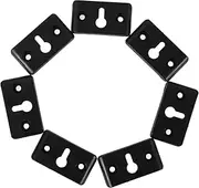 BESTonZON 50pcs Wall Mount Speaker Holder Brackets Hanging Speaker Hook Plates for High Fidelity Audio Systems Space Saving Design for Tidy Surround Sound Setup