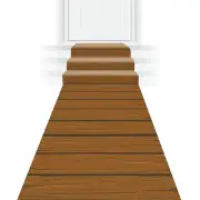 24x10 Ft. Wooden Plank Polyester Aisle Runner - Morris Costumes