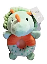 Dinosaur Plush Rattle Soft Easy TO Hold Design Ages 0+ Moon & Stars