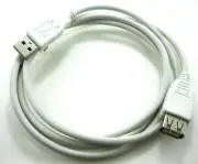 6ft Beige USB 2.0 A male plug to A Female Data transfer Cable extension cord