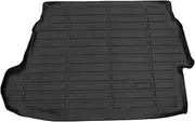 X AUTOHAUX 1 Pc Cargo Liner Rear Trunk Mat for Toyota Prius LE 2023-2024 Anti-Slip TPE Black Rear Trunk Cargo Luggage Boot Tray Mat Flat Face Long Stripe Pattern