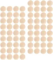 SHINEOFI Unfinished Half Craft Balls 100pcs DIY Beads Mini Hemisphere Beads Natural Half Wooden Balls for Crafts