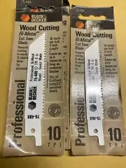 6 Pc 4” Bi-Metal Reciprocating Saw Blade 10 Tooth Black &Decker Sawsall Blades