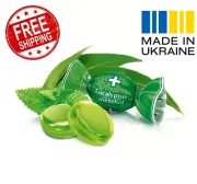 ROSHEN Eucalyptus-Menthol Hard Caramel Candy - Classic Ukrainian Caramel Sweets