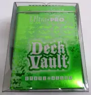 Embossed Steel Deck Vault Deck Box Green &White Ultra Pro GAMING SERIES Holds 82
