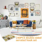 240Pcs Picture Hanging Hooks Metal Picture Hangers Heavy Duty Picture FaGoa