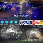 2/4X Solar Fireworks LED Fairy String Lights Starburst Garden Outdoor Lawn Lamp