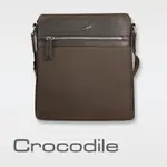 CROCODILE 鱷魚皮件 男側背包 直式斜背扁包 WIND 2.0 系列 0104-08001