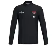 Essendon Bombers AFL UNDER ARMOUR Womens Performance Midlayer Top | Black by Spo