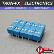 2 Way Blue DIP switch Pack of 10