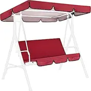 Porch Swing Cushion Cover - 3 Seater Swing Seat Cover, Anti-UV Patio Swing Cushion Cover | 59x20x4 Inch Canopy Cover, Garden Chair Cover