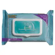 Hygea Flushable Personal Cleansing Cloths, 6.25 x 5.38, Flowering Herbs, White,