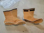 BATES US Military Boot Liner Insert Cold Weather Bootie sz 8-8.5 N/R Brown