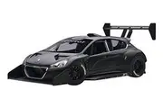 Autoart 2013 Peugeot 208 T16 Pikes Peak Race Car Plain Black Version 1/18 Model Car