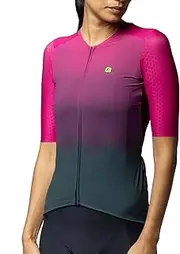 [ALE'] Alé Cycling Women's R-EV1 Velocity 2.0 Short Sleeve Jersey, Cherry, M