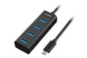 MBEAT USB-C to 4-Port 3.0 Hub - Black