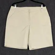 R.M. Williams Stockyard Womens 14 Yulara Chino Shorts Creamy Beige Mid Rise NWT