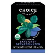 Choice Organics - Organic Decaffeinated Earl Grey Tea 6 Pack - With Bergamot ...